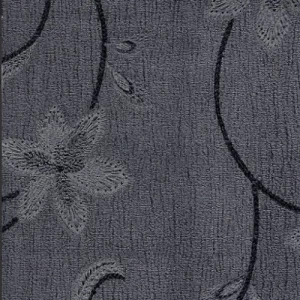 Turkish rose wallpaper in black and dark grey, 10m length x 53cm width