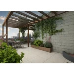 بلاط أرضيات سيراميك خارجي 43×43 سم، سماكة 12 مم، لون بيج | الخزف السعودي