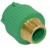 PPR Adapter with Male Thread Size 20 mm × 1/2 Inch   Weight 64 g  Color  Green | Almona