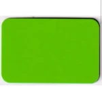 ألواح تكسية معدنية سمك 4 ملم، لون أخضر فاتح لامع، مقاس 1.25×5.60 متر