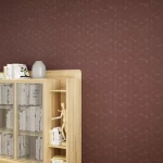 ورق حائط هندسي، لون بني، مقاس 10 م×50 سم 