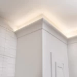 Foam Ceiling Panels, White Color, Size 200×8.7×8.7 cm