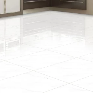 Floor Porcelain Tiles 60x60 cm, White Color, Statuario Model | Abyat Company