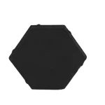 Rhombic Demand Interlock Tiles, Dimensions 19 cm × 11.5 cm, Thickness 6 cm, Black | Al Sarif Company