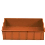 صندوق تخزين من البلاستيك بولى ايثلين، مقاس 17×44×64 سم، لون برتقالى، موديل QMOXJ