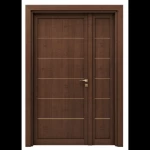 Premium Wooden Door and a Half, brown, Size 160 × 235 cm, Model GMO1