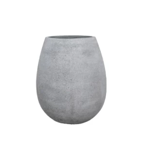 Gray Concrete Planting Pot Cylindrical 65x49 cm | Verde