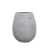 Gray concrete planting pot, size 65x49 cm, cylindrical shape.