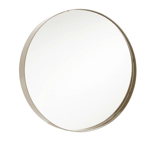 Circle Wall Mirrors Size 66x66x13 cm, Gold Color | Abyat Company