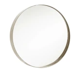 Circle Wall Mirrors Size 66x66x13 cm, Gold Color, Melanie Design