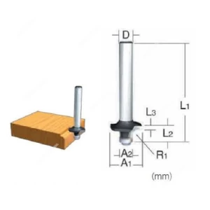 Steel Router Bit 6 x 15 mm, Durable & Precise | Makita by ARAB PROS COMPANY