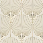 ورق حائط بلجيكي لون بيج تصميم كلاسيك، مقاس 10م×0.53سم