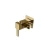 Copper Bidet Mixer with Holder, Shiny Gold Color, Resistant to Pressure 15 Bar, Dimensions 7×7×16.5 cm