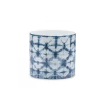 Ceramic plant vase with blended colors size 19x18 cm