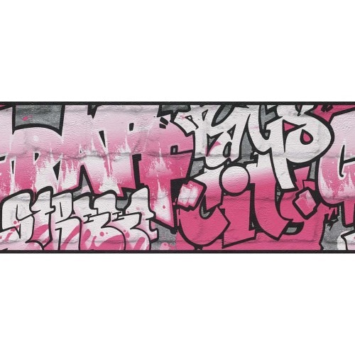 Youth and Children Wallpaper 10m x 0.53m Pink and Gray | Balbaid Decor Company