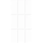 Wall Tiles, Width 60 cm, Length 30 cm, Height 7 mm, Color White, Model Brick