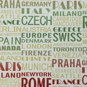 Youthful Wallpaper 15.6m x 106cm Yellow with Green and Red | Luxury line