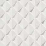 ورق حائط بلجيكي لون ابيض تصميم هندسي، مقاس 10 م×0.53 م، موديل اونيكس