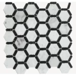 Gloss Mosaic Tiles Size 25.6×24.5 cm, White Color, Fluro Design | Abyat Company