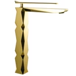 High Washbasin Faucet, Gold Color