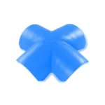 زاوية رباعية سقفية، مقاس 475×475 مم، لون أزرق هادئ لامع | الديار العتيقة