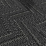 بلاط موكيت مكتبي، أبعاد القطعة 25×100 سم، لون رمادي غامق