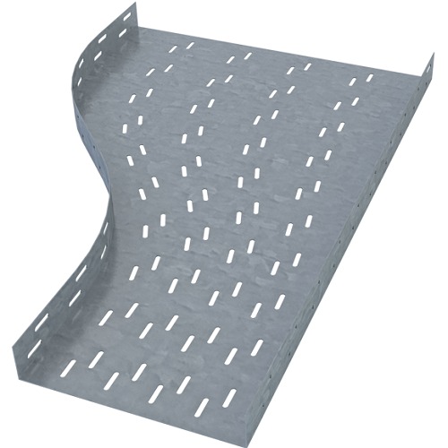مسلوب كيبل تراي مائل لليسار 75 مم جوانب، عرض 200 مم، صلب مطلي بالزنك | شركة حبال العربي