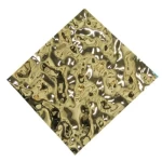 Interior Stainless Steel Sheet Size 304x121cm Square Gold