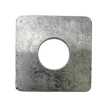 HDG Square Washer, Inner Diameter 20mm, Sides 50mm, Thickness 3.2mm