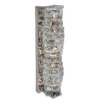 Transparent Crystal Wall Sconce, 47 cm Height, 12 cm Width, 16 cm Depth