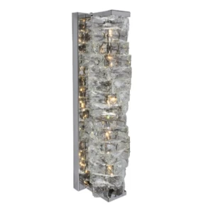 Transparent Crystal Wall Sconce 47 cm Height, 12 cm Width, 16 cm Depth | 49557