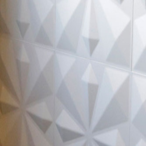 ألواح حائط 3D حجم 50×50 سم لون أبيض موديل كايتس | 