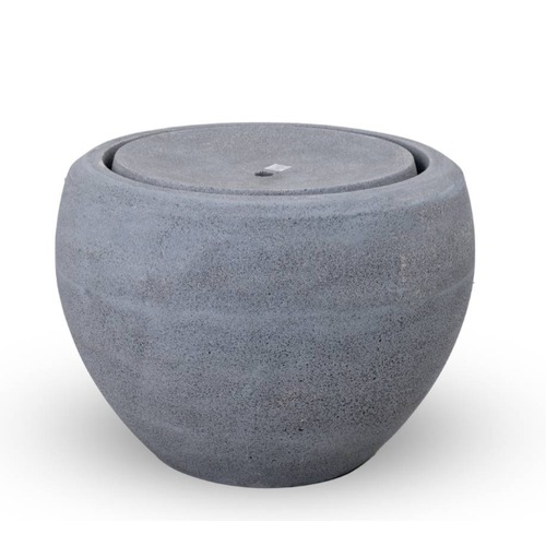 Modern Poly Terrazzo Fountain Decorative Grey, Size 42×57 cm | Verde