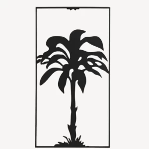 Metal Decorative Board 50x31x1.5 cm Black Color | Abyat Company