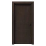 باب بريميوم كلاسيكي، مقاس 235 × 115 سم، لون بني محروق، سمك 6 سم، موديل BM01