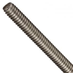  Stainless Steel 304 Threaded Rod DIN 975, Size 5 mm, Grade 4.8, Pitch 0.8 Length 1 meter | Aobsco Company