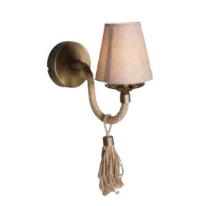 Turkish Lighting Sconce Height 40 cm, Width 14 cm, Beige | Matkel Store