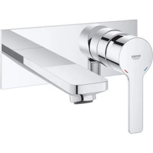 جروهي خلاط مغسلة جداري حجم صغير كروم، مجموعة لينير | Grohe