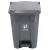 Polyethylene Plastic Waste Box with Step, Capacity 50 Liters, Size 29x42x57 cm, Gray Color, Model IQ8OH