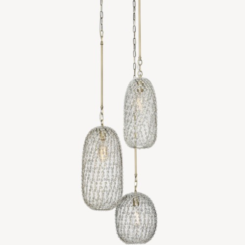 Elegant Copper Ceiling Pendant 56x56x145 cm, Copper Color | Abyat Company