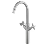 حنفية مغسلة مقاس 7x21x44 سم، بلون كروم