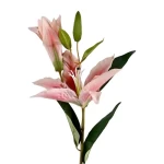 Artificial Decorative Plant, Pink and Green, Size 13x25x90 cm