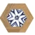 Veracruz Spanish Hexagonal Porcelain, Andalusian Design, Dimensions 23×27 cm