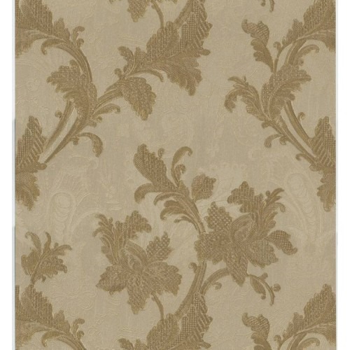 Floral Wallpaper 10m x 0.73m Dark Beige, Model 56890 | Balbaid Decor Company