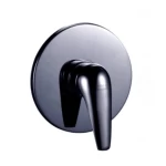 Concealed Shower Mixer Handle, Black Color, Round Shape, Single Line