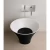 Ceramic Counter Top Wash Basin Round shape, Size 40 cm Matte black color