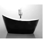 Acrylic Bathtub Size 180x80 cm, Black