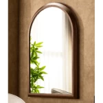 Wall Mirrors Size 113x75x5 cm, Walnut Color, Sidra Design