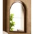 Wall Mirrors Size 113x75x5 cm, Walnut Color, Sidra Design
