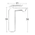 Washbasin Tap Long Chrome Color, Durable Nickel Plated Brass | Algafary Sanitary ware - Image 2